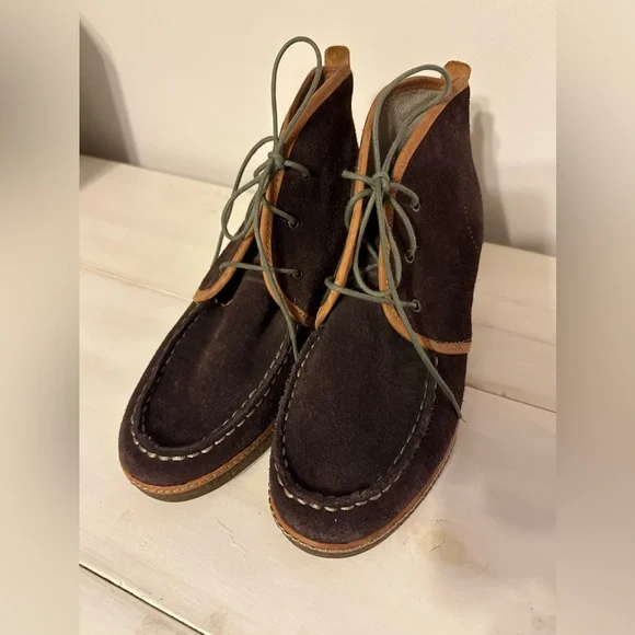 Olukai Wali Suede - Women's Comfort Wedge size 7.5 in brown - Picture 4 of 9